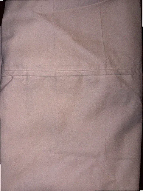 1 Pair Pillowcases KING 21x40 FAIRFIELD SQUARE Essex StayFit White Cotton Blend