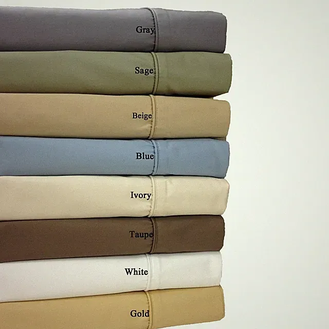 650-Thread-Count Bed Sheets - Wrinkle Free Sheets - Deep Pocket, Cotton Blend...