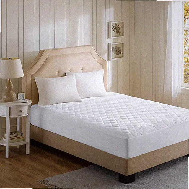 Cotton Blend Heated Mattress Pad (Twin) White - Beautyrest