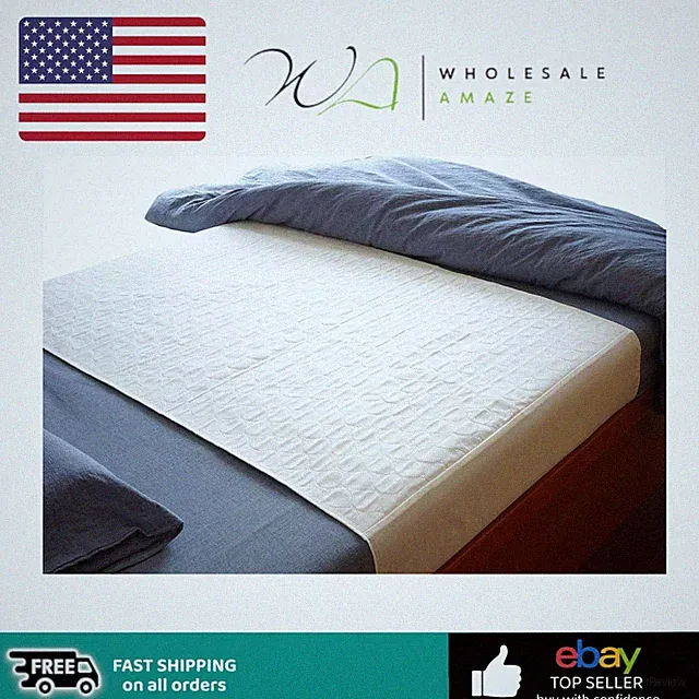 Cotton Top-Layer Reusable Tuckable Underpads Incontinence Bed Pads Queen 34"X60"