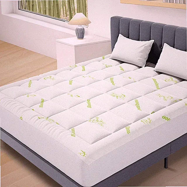 Gianna Cooling Mattress Pad Cover, Ultra Soft Topper for Back Pain Relief, Hot S
