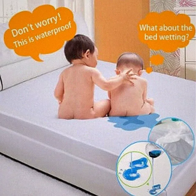 Mattress Protector for Bedwetters, Fitted Sheet Style, 100% Waterproof, Soft