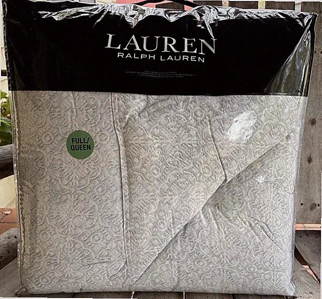 NEW Ralph Lauren Emilia Full/Queen Cotton Linen Blend Comforter Set