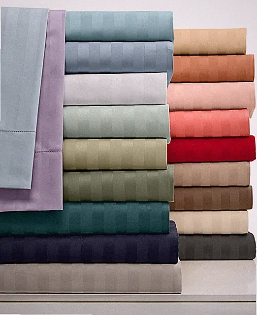 Only Striped Colors US Bedding Collection 1000 TC Egyptian Cotton Queen Size
