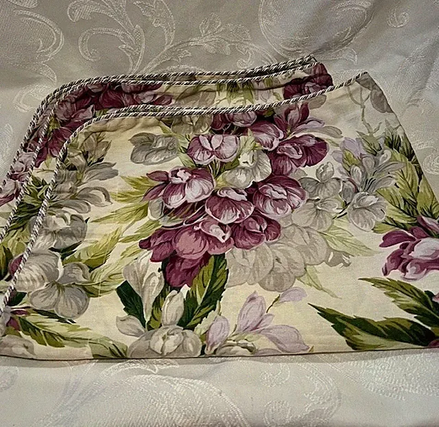 Pillow Shams Floral Cotton Blend Set of 2