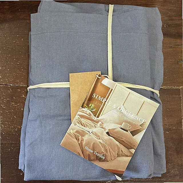 Simple&Opulence 100% Linen/coton Blend DUVET Cover Set 3pcs KING NEW!