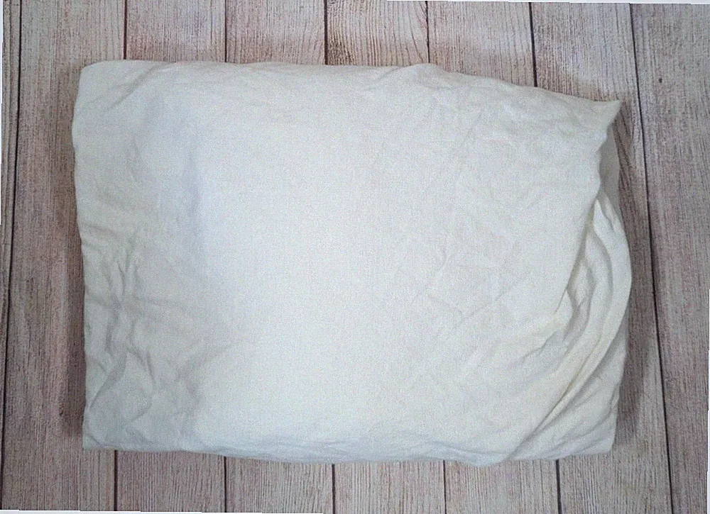 SIMPLE OPULENCE BEDDING Linen Cotton Blend Fitted Sheet White FULL SIZE