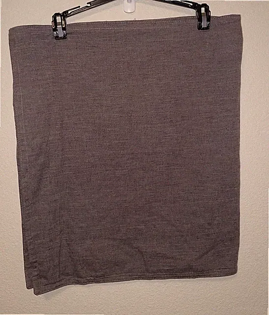 THRESHOLD CHAMBRAY Cotton Linen Blend KING Pillow Shams Set Of 2 NWOT