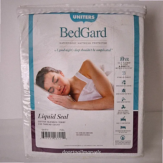 Uniters BedGard Waterproof Mattress Protector 150 Thread Cotton Blend Terry FULL